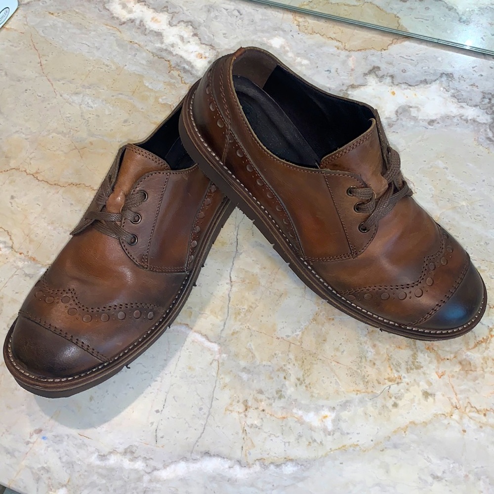 O.X.S. Man Wingtip Brogues, US10 EU43, Handmade Italy, New Never Worn